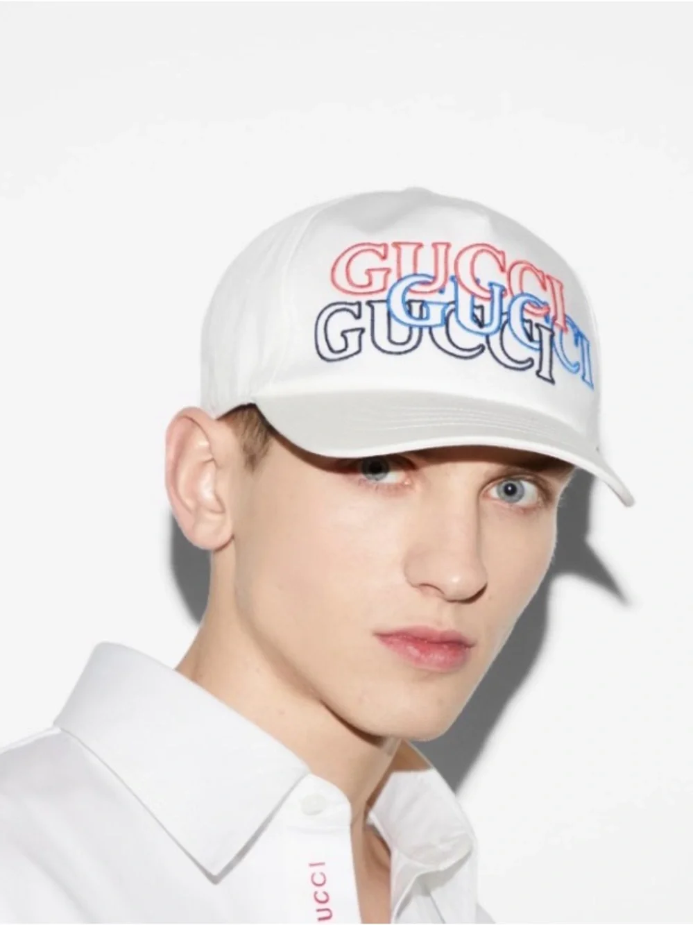 Gucci White Cotton Embroidered Logo (XL) Baseball Cap - NWT❣️Men’s —> Unisex